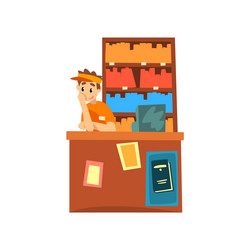 Library Counter Vector Images (over 260)