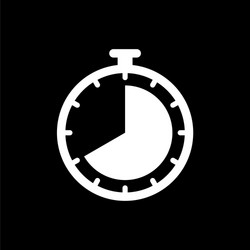 timer clock icon ui simple style flat vector image