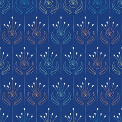 seamless pattern design flowe vector image