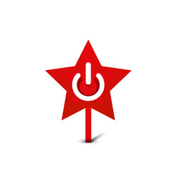 start power button ui icon design on off symbol vector image