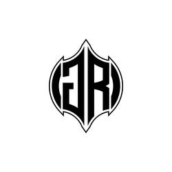 Rg logo monogram geometric shield shape style Vector Image
