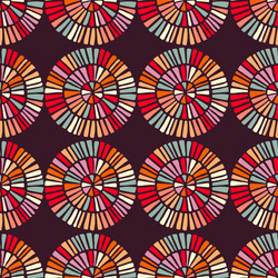 seamless pattern with colorful circle shapes vector image