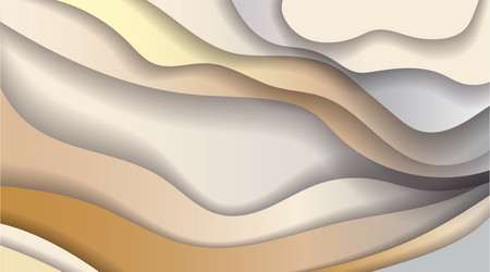 abstract background with smooth wavy shapes vector image