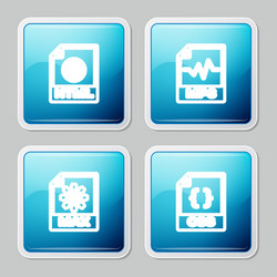 HTML File Icons - Set of 5 vector image