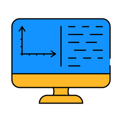programming data science icon color vector image
