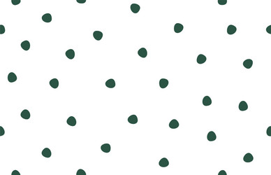 seamless pattern polka dots doodle circles vector