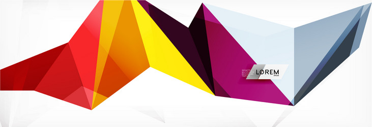 mosaic triangular low poly style abstract vector image
