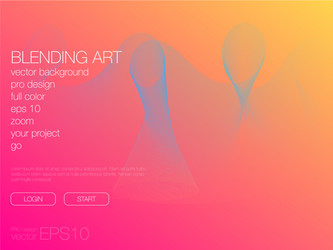 abstract blend background template for web site vector image