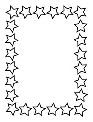 black rectangular frame a4 format eps10 vector image