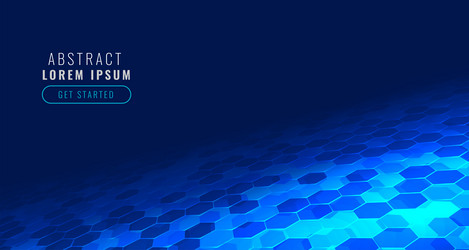 futuristic digital hexagonal tech pattern vector image
