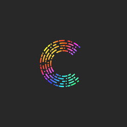 Letter c modern gradient logo design Royalty Free Vector