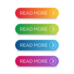 read more colorful button set with icons web vector image