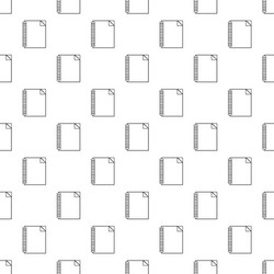 notebook pattern seamless vector image