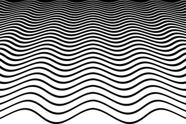 wavy lines halftone pattern in diminishing vector