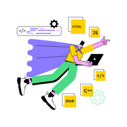 advanced computer skills abstract concept vector image