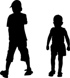 Two Boys Running Vector Images (over 280)