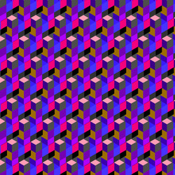 abstract cube pattern colorful design geometric vector image