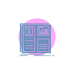 design grid interface layout ui glyph icon vector image