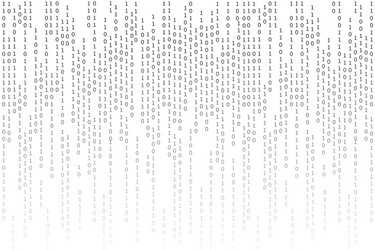 gradient one zero programming code vector image