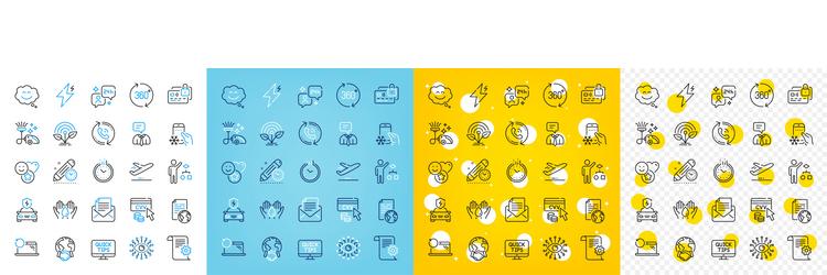 Icons set of incubator recovery laptop vector