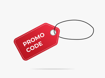 Promo code discount icon vector