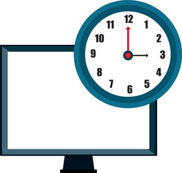 monitor computer device vector image
