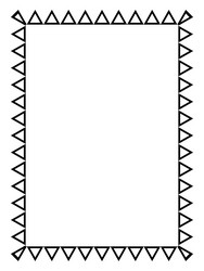 Black Rectangular Frame - A4 Format vector image