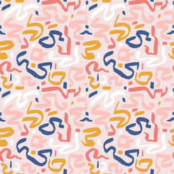 marker drawn scribble abstract seamless pattern vector image