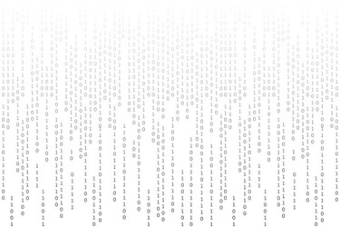 one zero programming code vector image