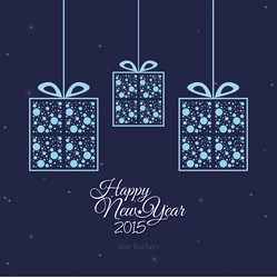 abstract happy new year background with some vector image