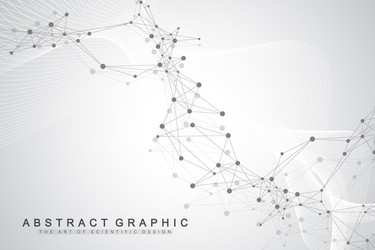 technology abstract background with connected line vector image