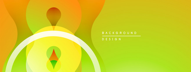 abstract vibrant design overlapping shapes create vector image