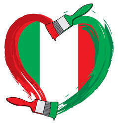 italy grunge flag Vector Image