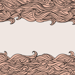 Abstract Waves Pattern - Hand-Drawn Style vector image