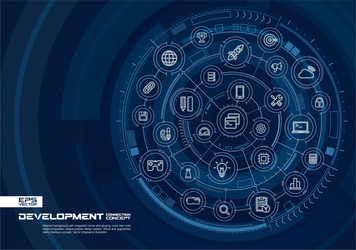 Modern Tech & Programming Background vector image