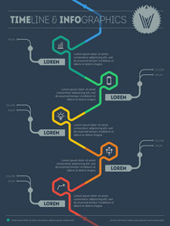 web template of infographic with icons and design vector image