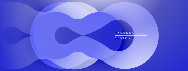 abstract blue shapes overlap creating dynamic vector image
