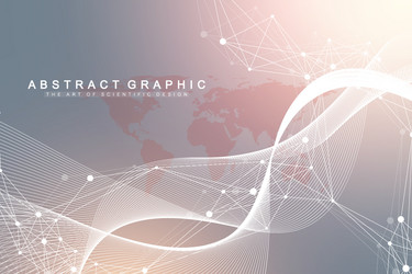 Big data visualization graphic abstract vector