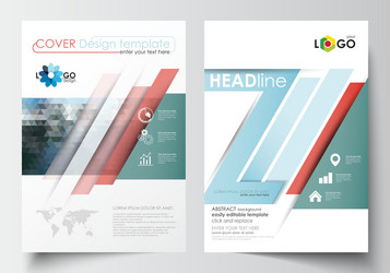 Business templates for brochure magazine flyer vector