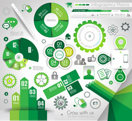 Stylish Data Visualization Background vector image