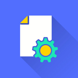 business report - icon for graphic and web vector image