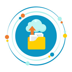 File upload to cloud Royalty Free Vector Image