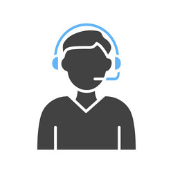 support agent icon image vector image