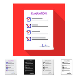 design of form and document symbol vector image
