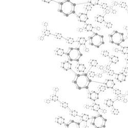 structure molecule and communication dna atom vector image