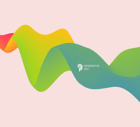 3d wavy background dynamic effect design template vector image
