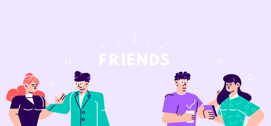 In flat cartoon style Royalty Free Vector Image