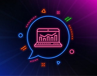 marketing statistics line icon web analytics vector image