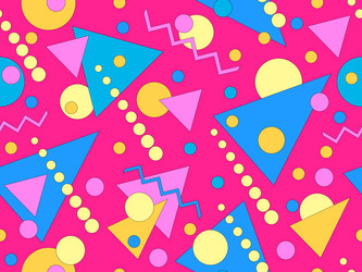 seamless pattern with colorful geometric shapes vector image