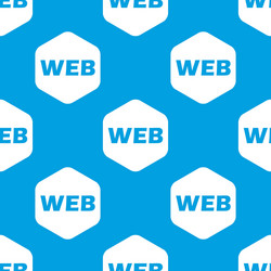web hexagon pattern vector image